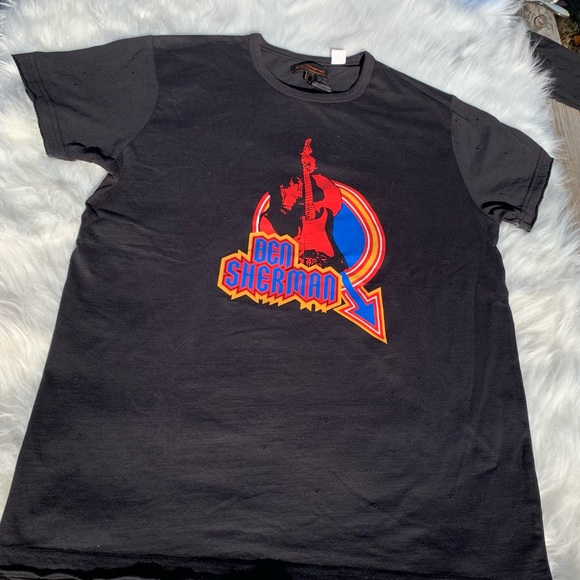 NEW Ben Sherman tee shirt black w/ rock & roll screen-printed logo NWT - Picture 12 of 16